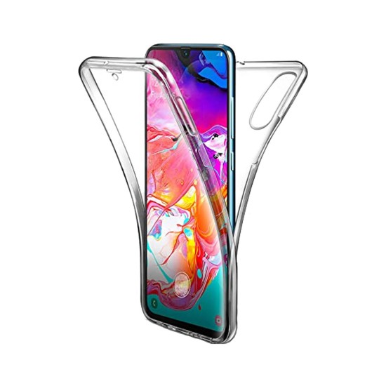 Capa de Silicone 360º para Samsung Galaxy A50 Transparente